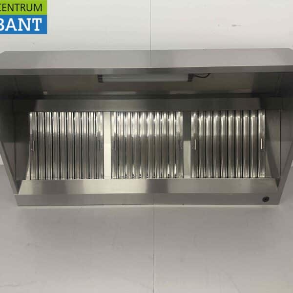 HCB RVS Afzuigkap Dampkap met lamellen filters Premium-line 180 cm Box model Horeca