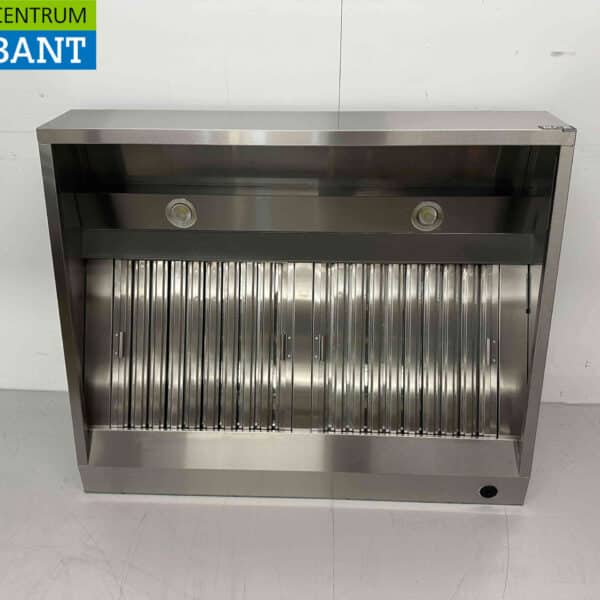 HCB RVS Afzuigkap Dampkap met lamellen filters Premium-line 120 cm schuin model Horeca
