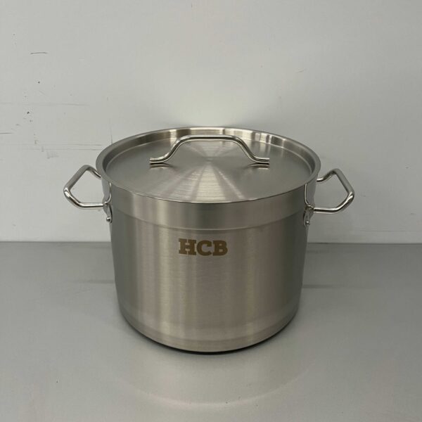 HCB RVS Soeppan Kookpan Pan Inductie 25 x 18 cm 9 liter Horeca