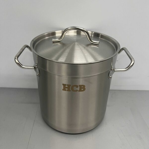 HCB RVS Soeppan Kookpan Pan Inductie 20 x 20 cm 6 liter Horeca