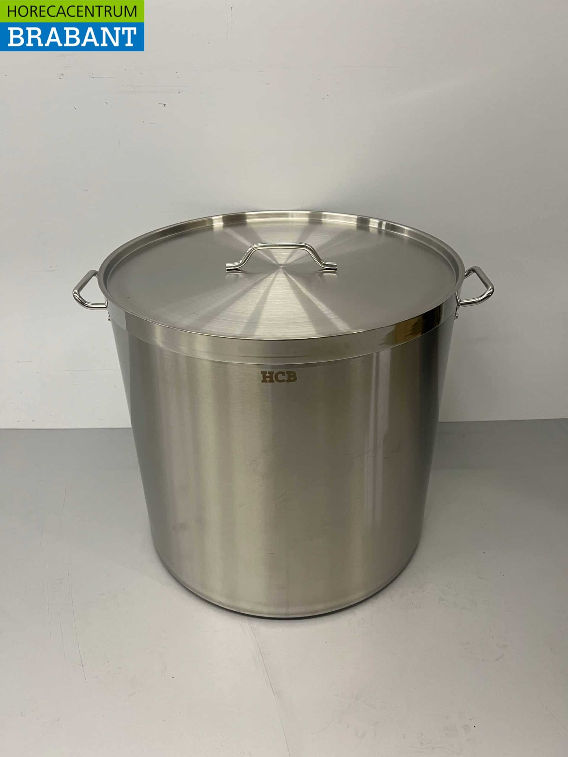 HCB RVS Soeppan Kookpan Pan Inductie 60 x 60 cm 160 liter Horeca
