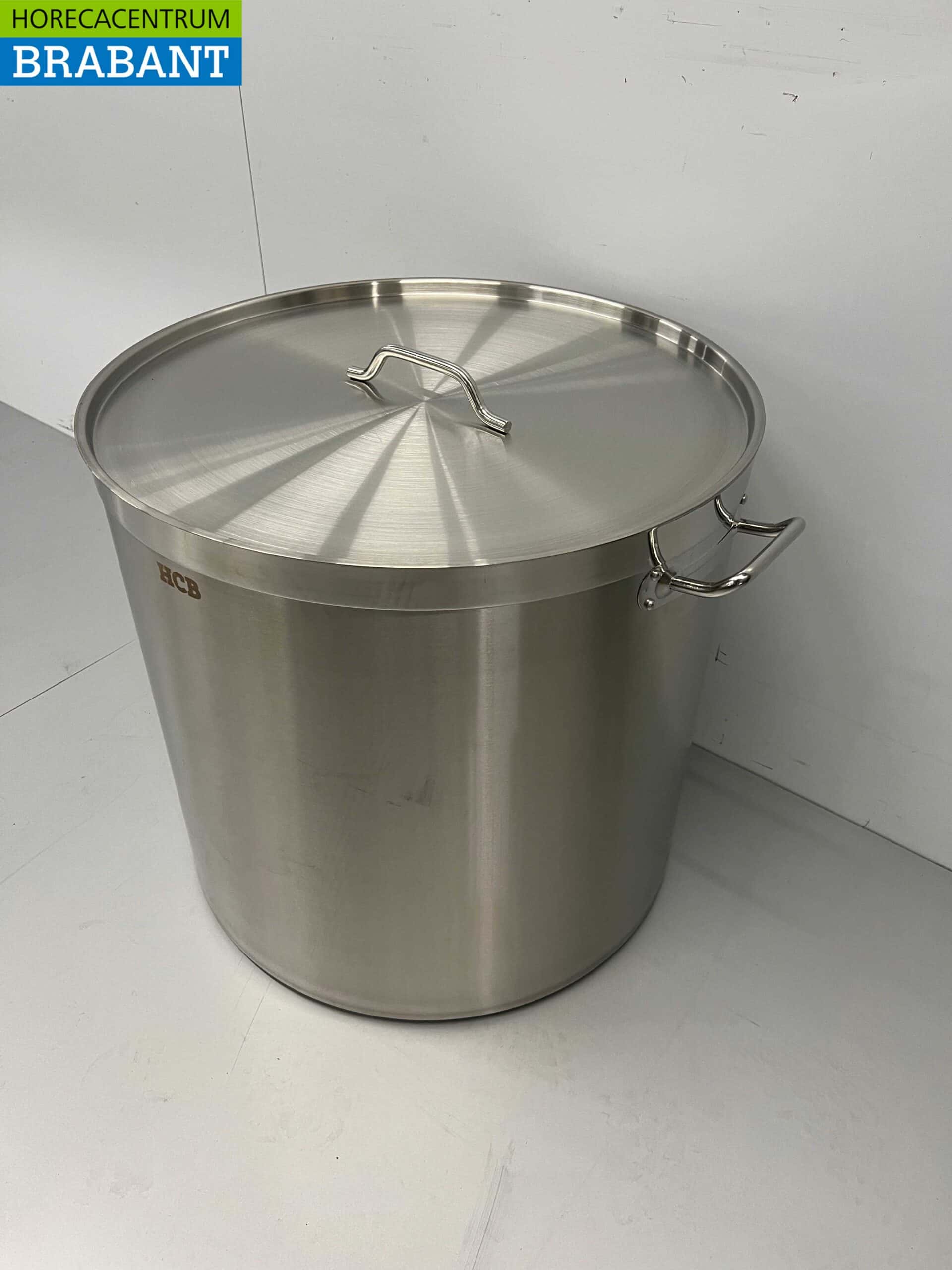 HCB RVS Soeppan Kookpan Pan Inductie 60 x 60 cm 160 liter Horeca - Afbeelding 3
