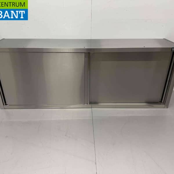 HCB RVS Wandkast Kast Premium-line 2 Schuifdeuren 180 cm Horeca
