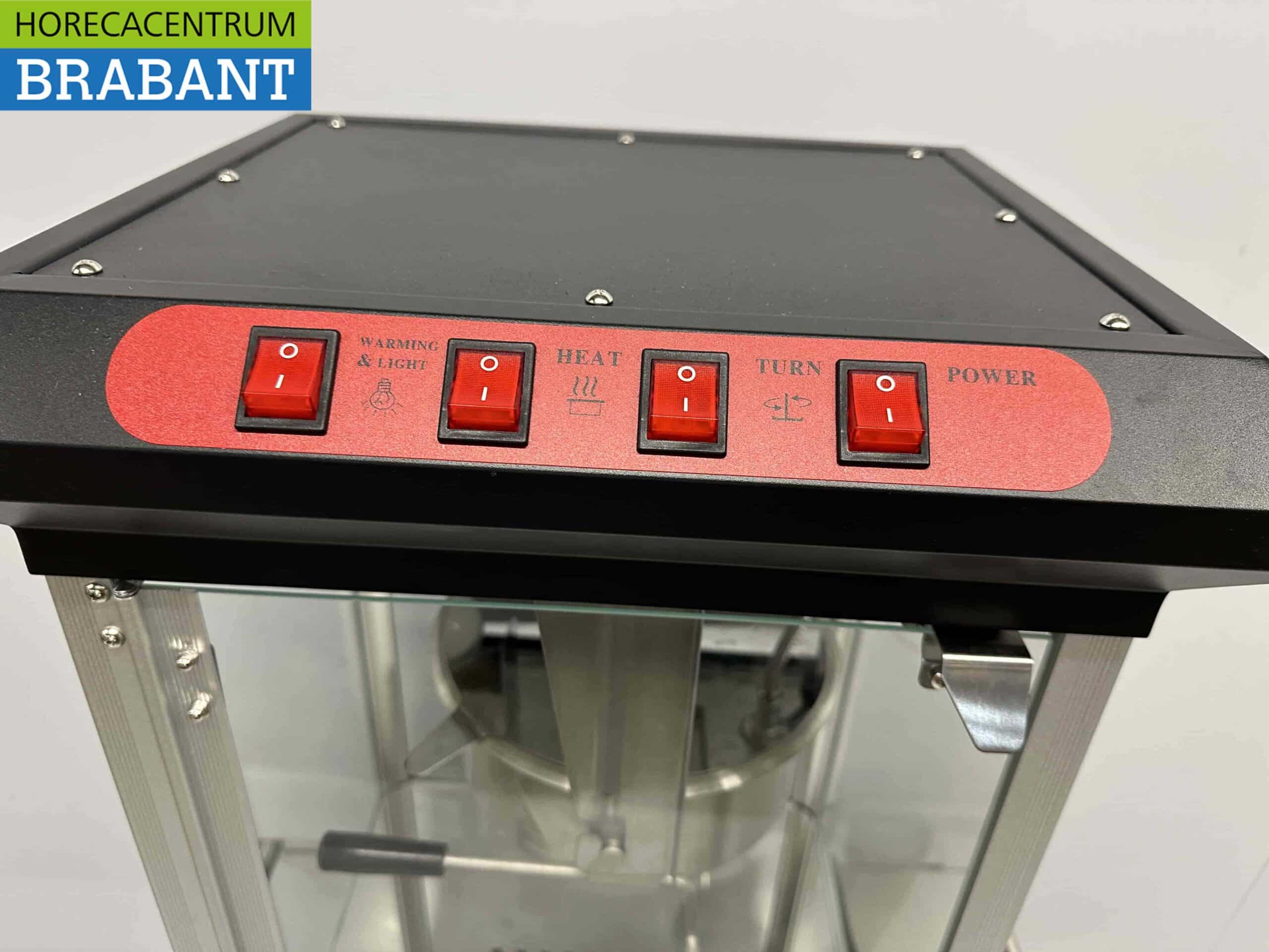 HCB Popcornmachine Popcorn machine met onderstel zwart 230V Braderie Markt Horeca - Afbeelding 7
