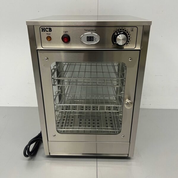HCB RVS Warmhoudvitrine Warmtevitrine 35,5 cm 230V Horeca