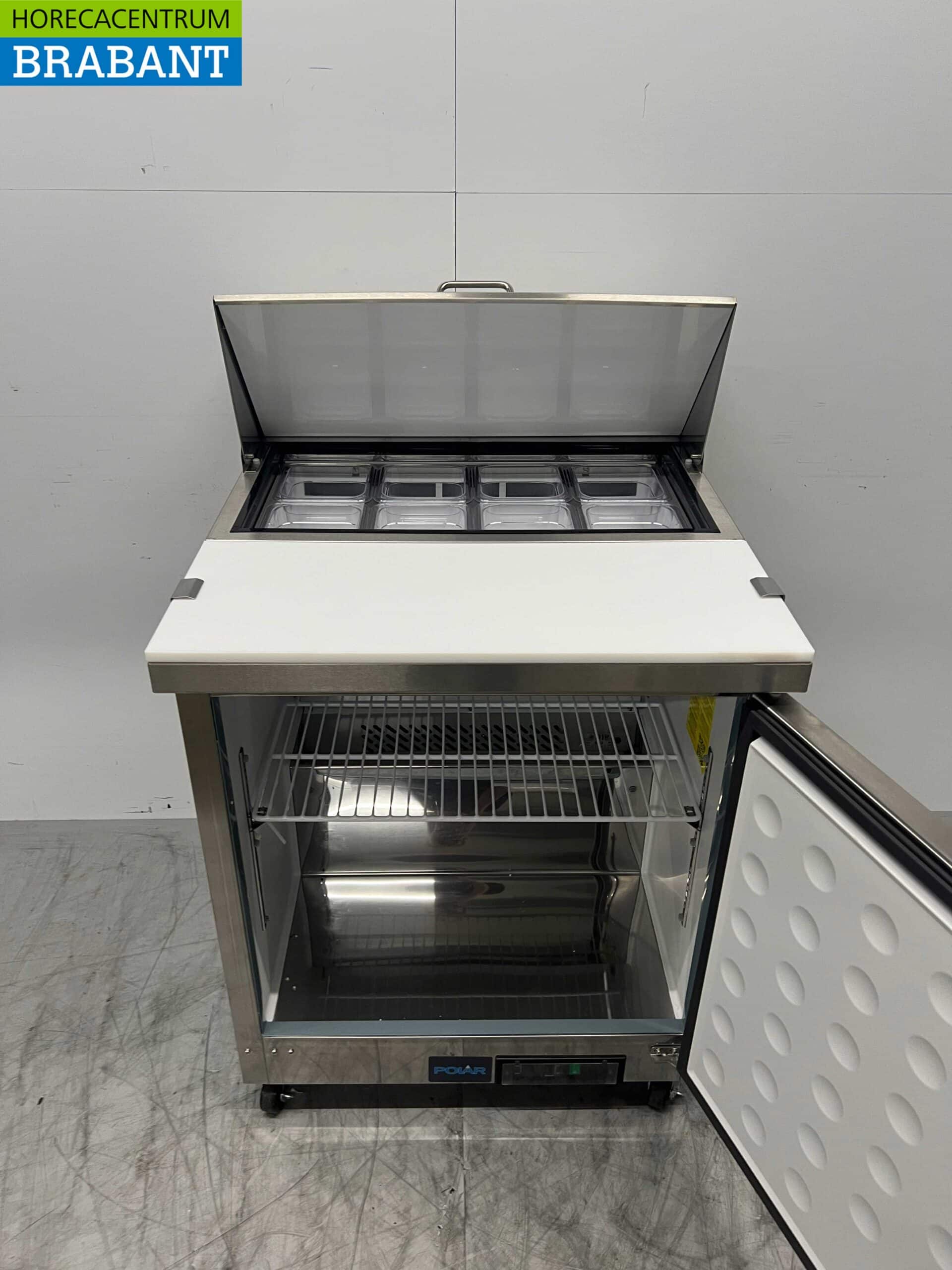 RVS Polar UA009 Koelwerkbank Saladette 1 deur 73,5 cm 230V Horeca - Afbeelding 4