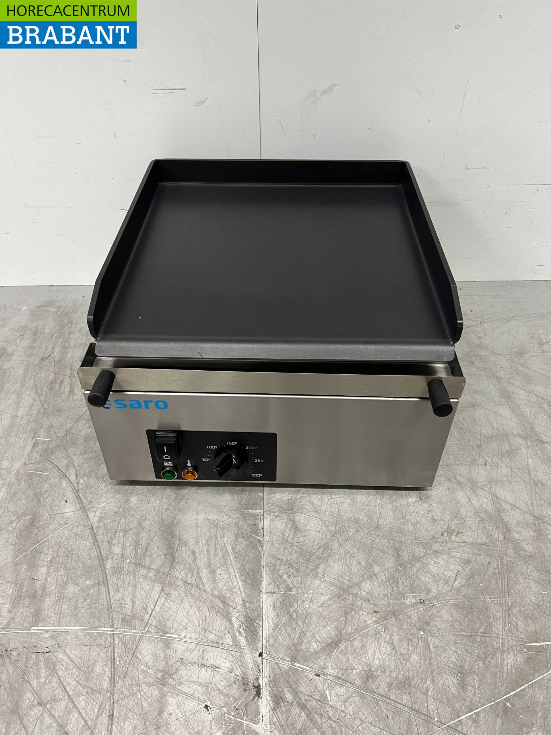 RVS Saro Grillplaat Bakplaat Glad 40 cm 230V Horeca