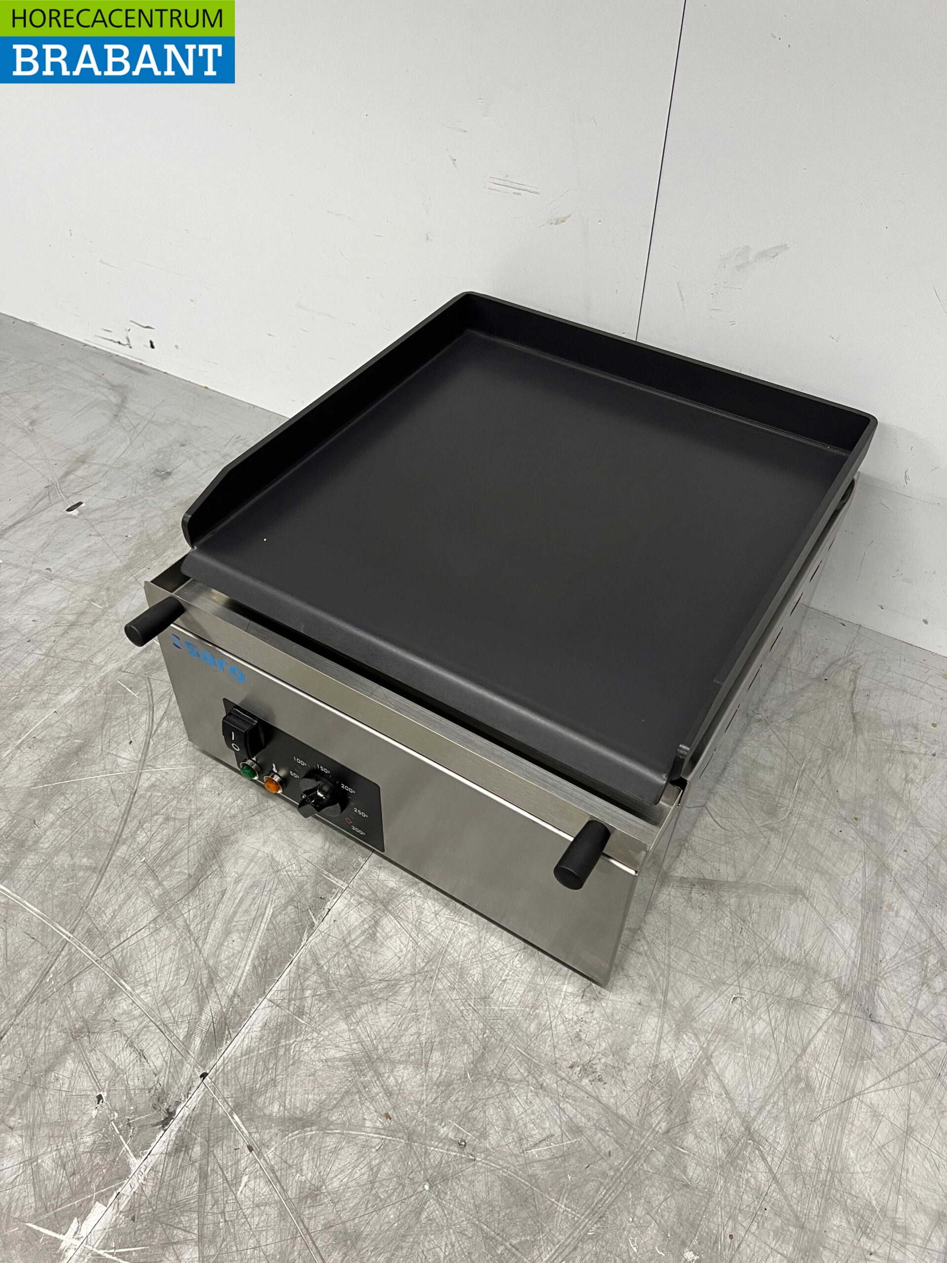 RVS Saro Grillplaat Bakplaat Glad 40 cm 230V Horeca - Afbeelding 3