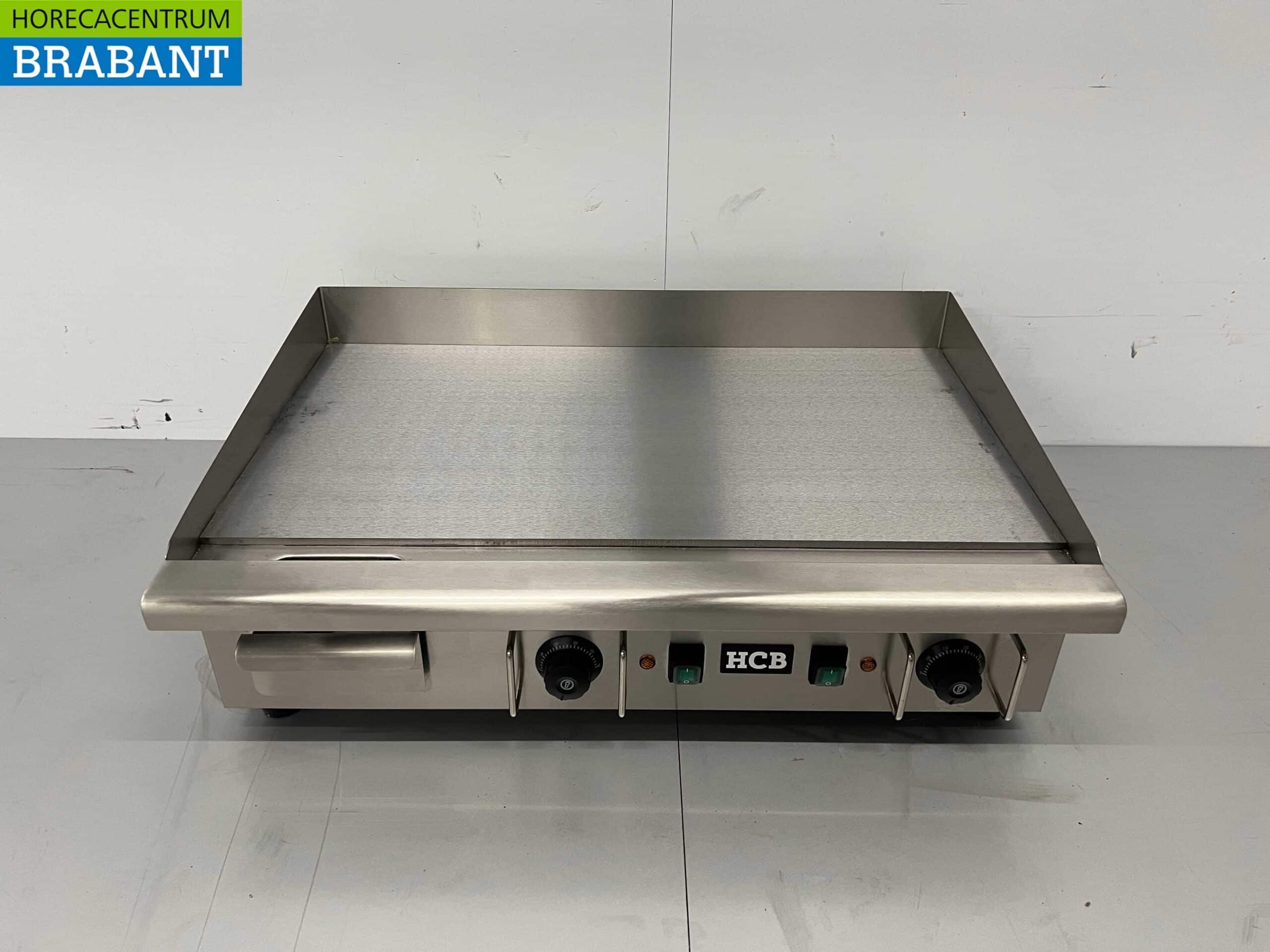 HCB RVS Grillplaat Bakplaat Glad 74 cm 400V Horeca