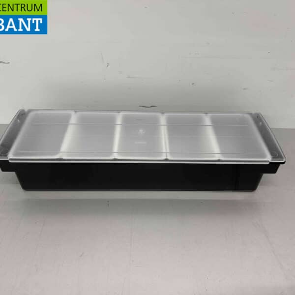 HCB Ingredientenhouder Ingredientenbak Garneerunit met 5 bakken 49,5 cm Horeca