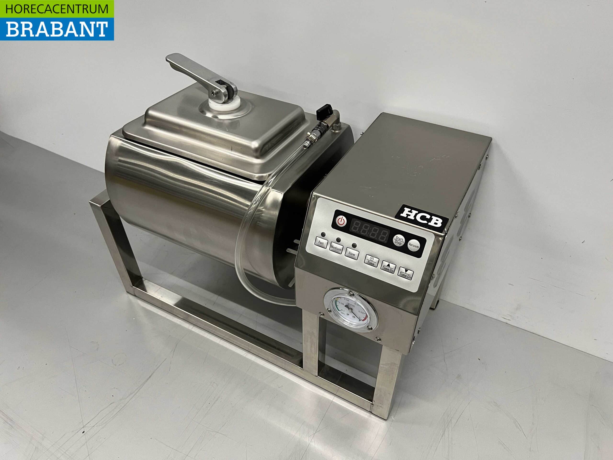 HCB RVS Vacuum tumbler vleesmenger vleesmixer tumbler marinator 18 liter 230V Horeca - Afbeelding 2