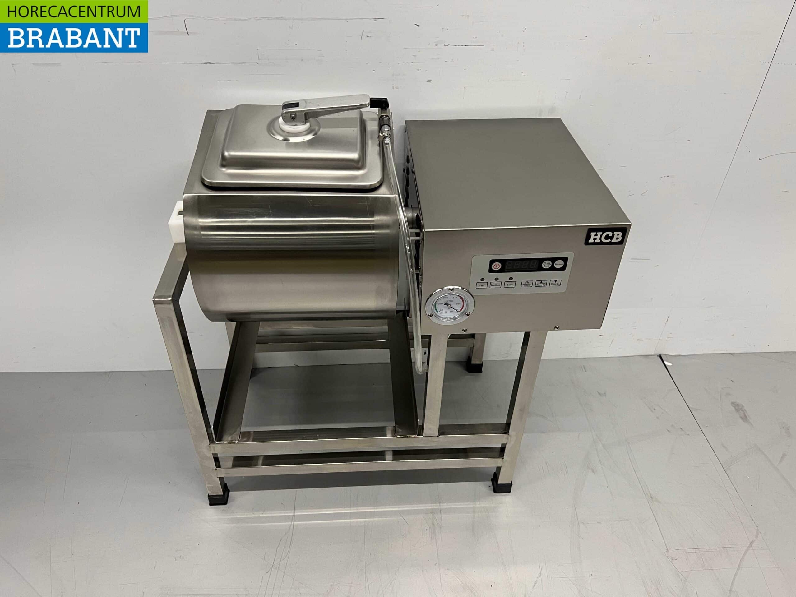 HCB RVS Vacuum tumbler vleesmenger vleesmixer tumbler marinator 38 liter 230V Horeca