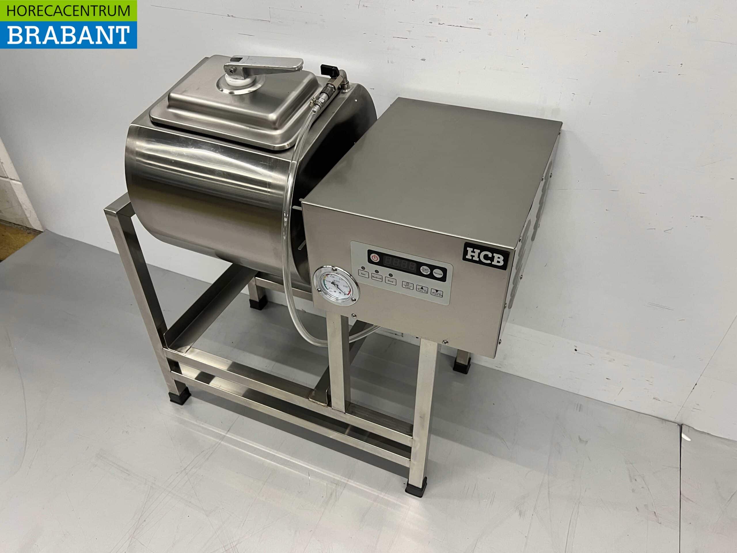 HCB RVS Vacuum tumbler vleesmenger vleesmixer tumbler marinator 38 liter 230V Horeca - Afbeelding 2