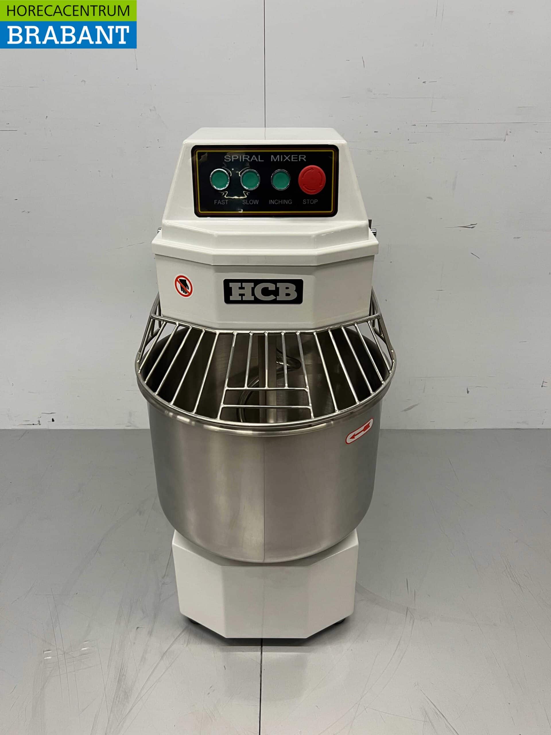 HCB RVS Spiraalkneder deegmenger deegmixer 30 liter 230V Horeca