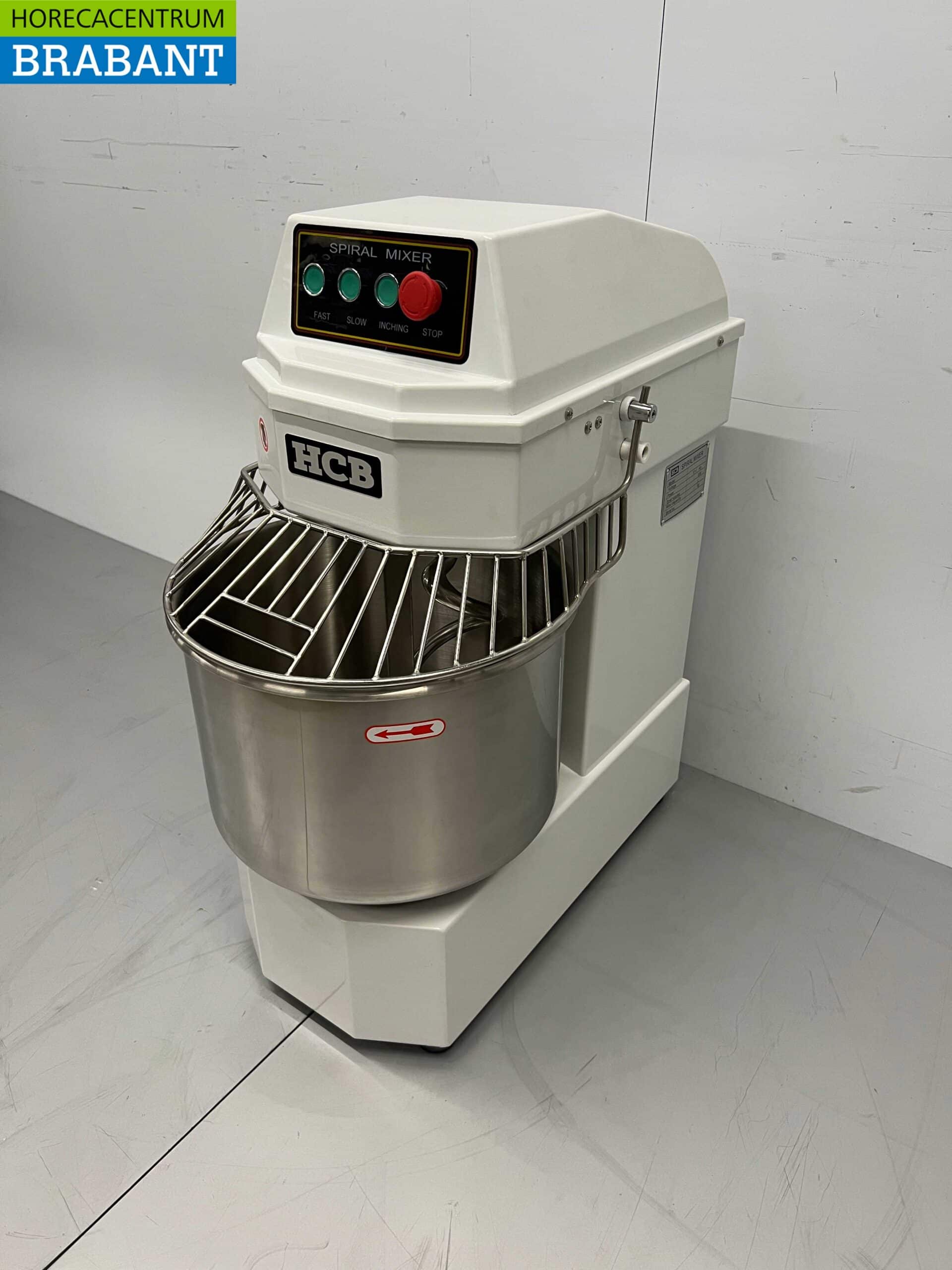HCB RVS Spiraalkneder deegmenger deegmixer 30 liter 230V Horeca - Afbeelding 2