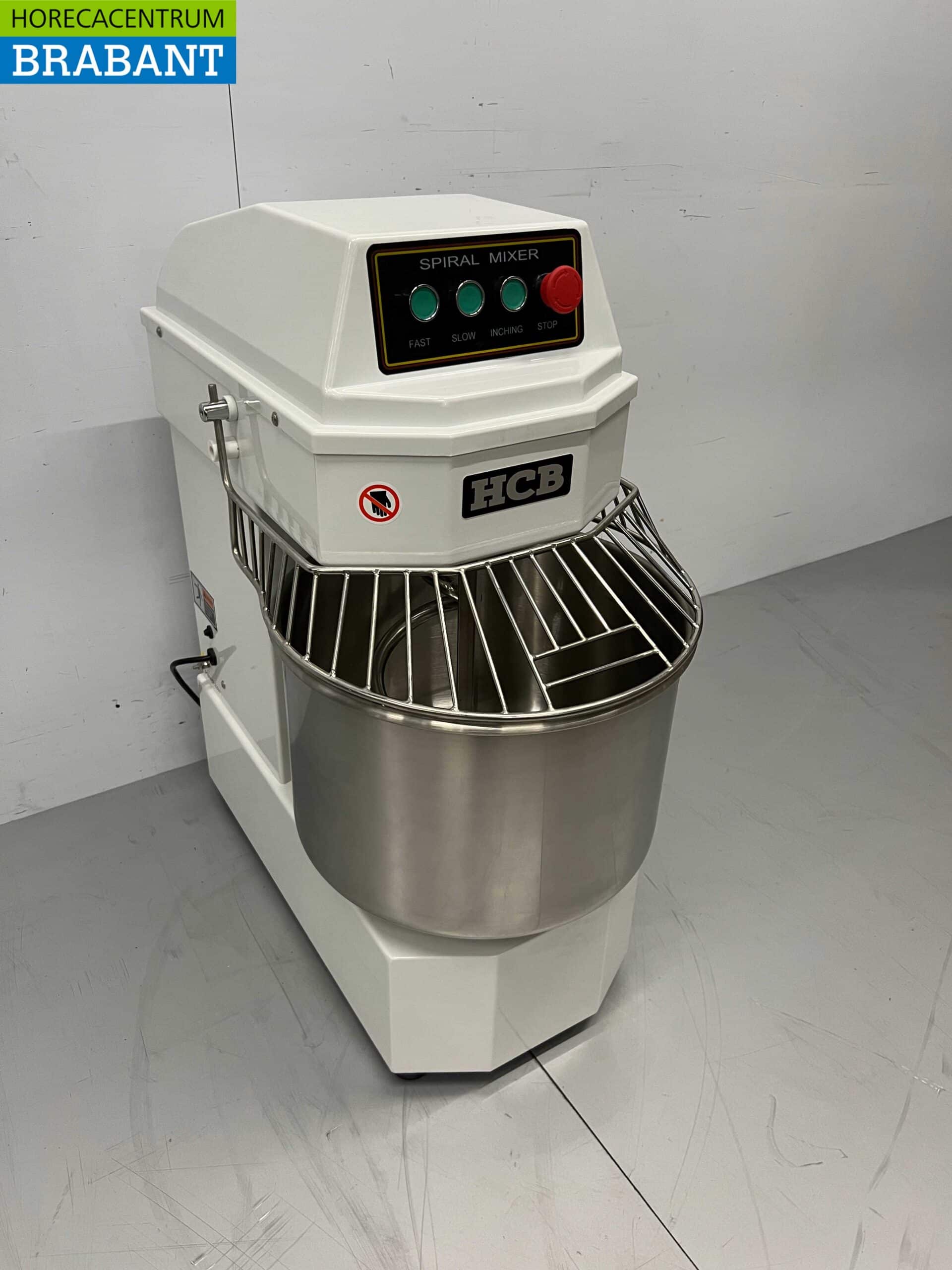 HCB RVS Spiraalkneder deegmenger deegmixer 30 liter 230V Horeca - Afbeelding 3