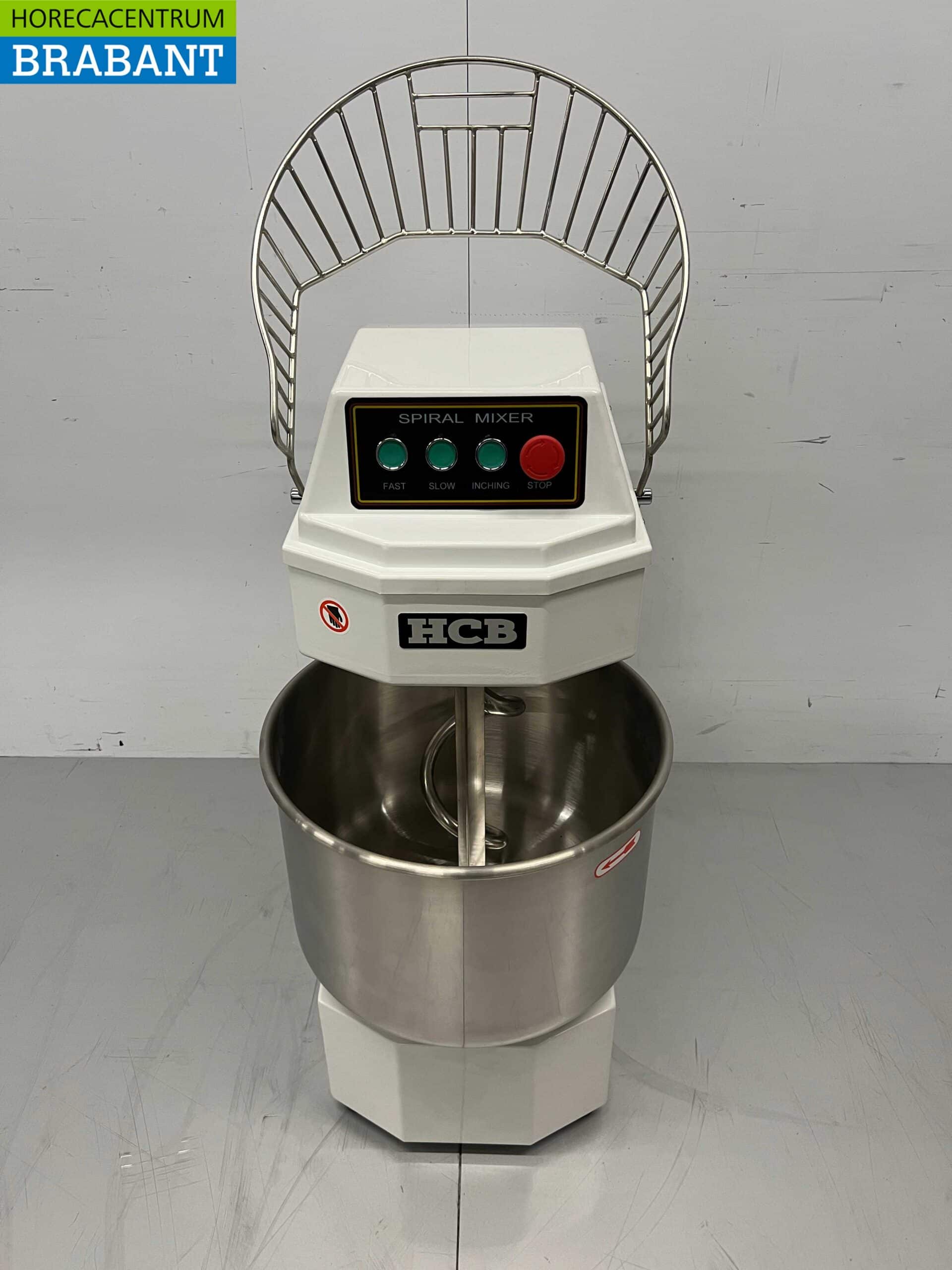 HCB RVS Spiraalkneder deegmenger deegmixer 30 liter 230V Horeca - Afbeelding 4