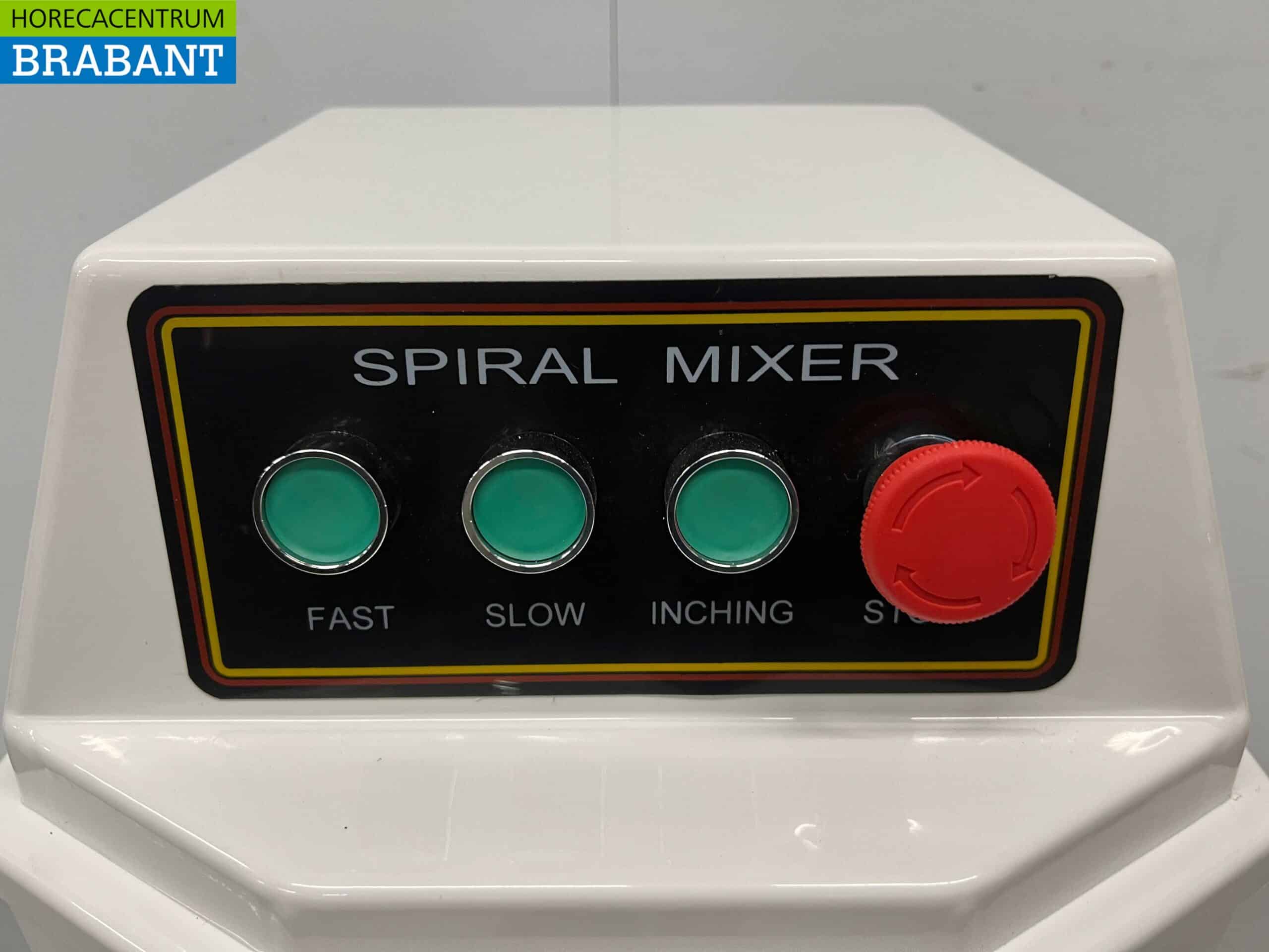 HCB RVS Spiraalkneder deegmenger deegmixer 30 liter 230V Horeca - Afbeelding 5