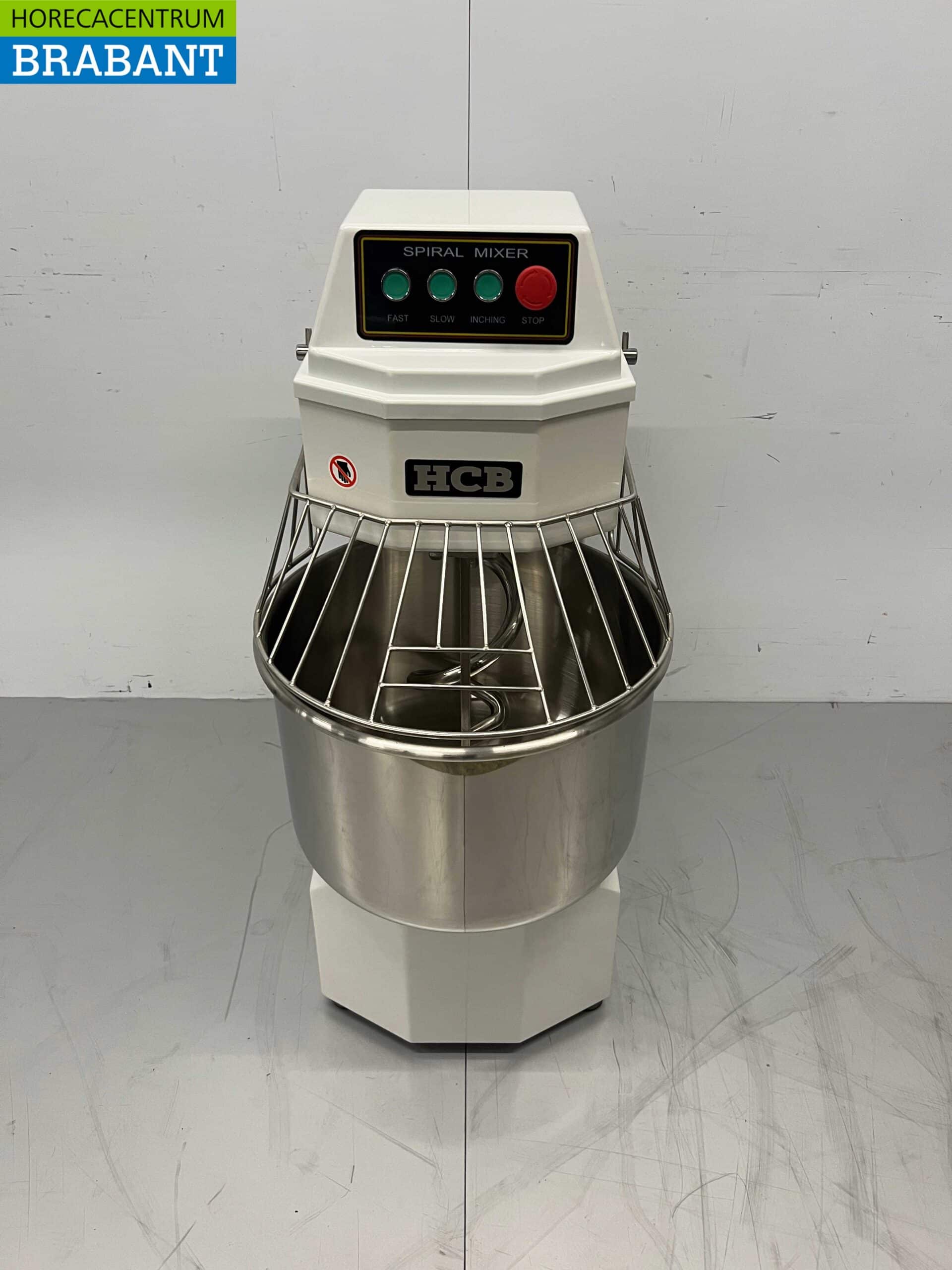 HCB RVS Spiraalkneder deegmenger deegmixer 40 liter 230V Horeca