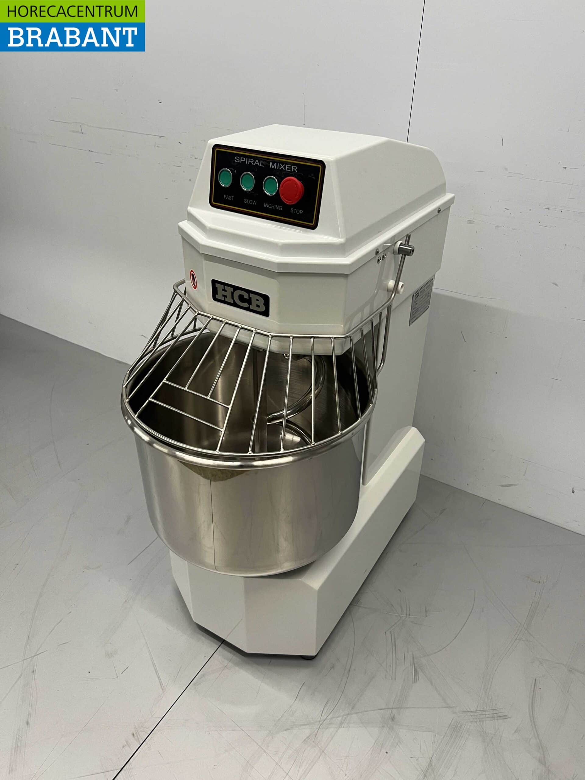 HCB RVS Spiraalkneder deegmenger deegmixer 40 liter 230V Horeca - Afbeelding 2