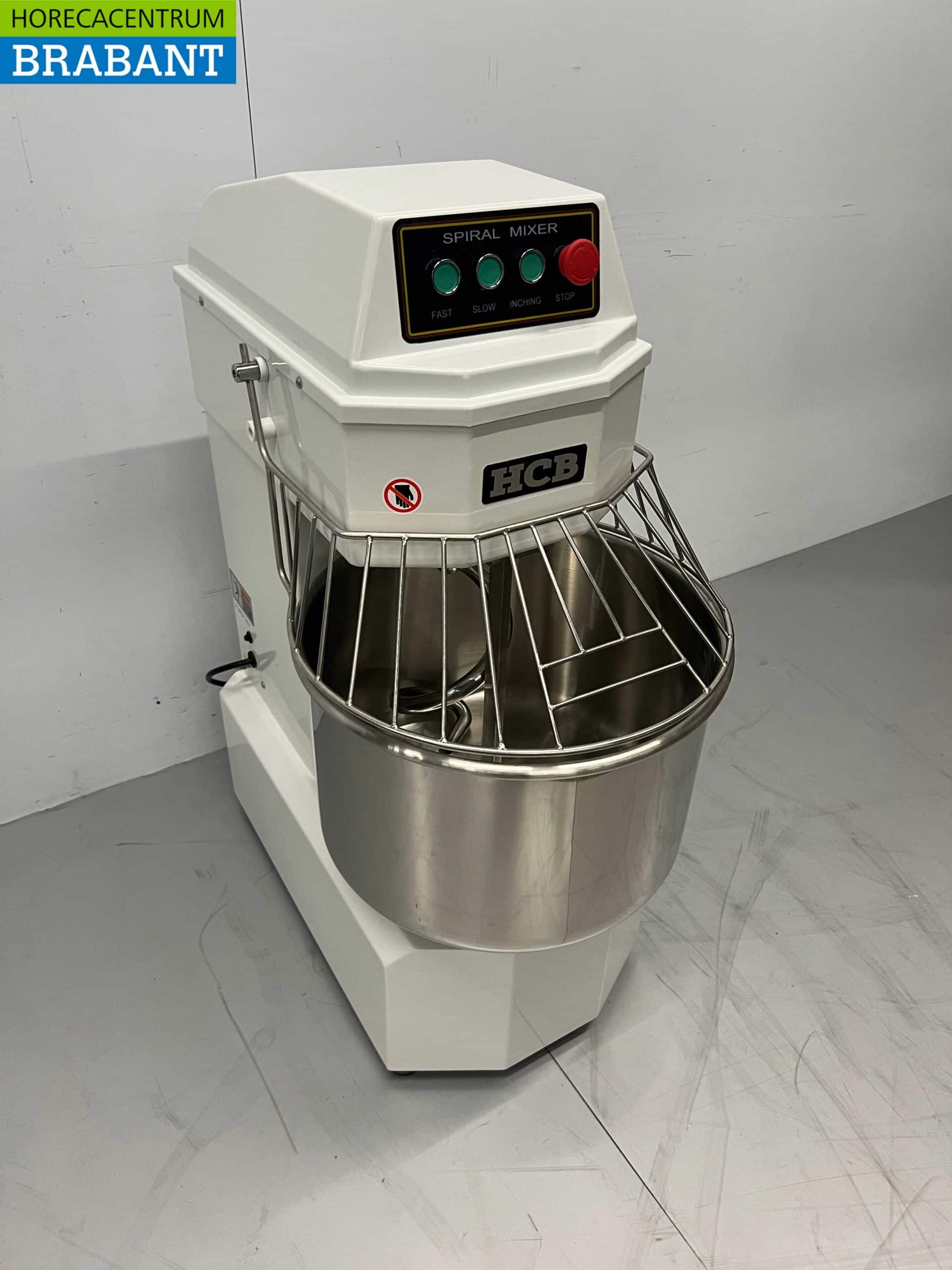 HCB RVS Spiraalkneder deegmenger deegmixer 40 liter 230V Horeca - Afbeelding 3