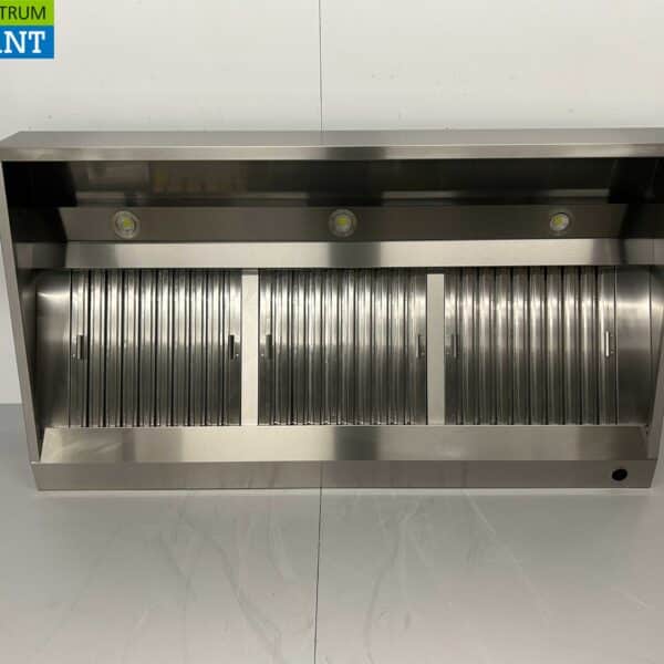 HCB RVS Afzuigkap Dampkap met lamellen filters Premium-line 180 cm Schuin model Horeca