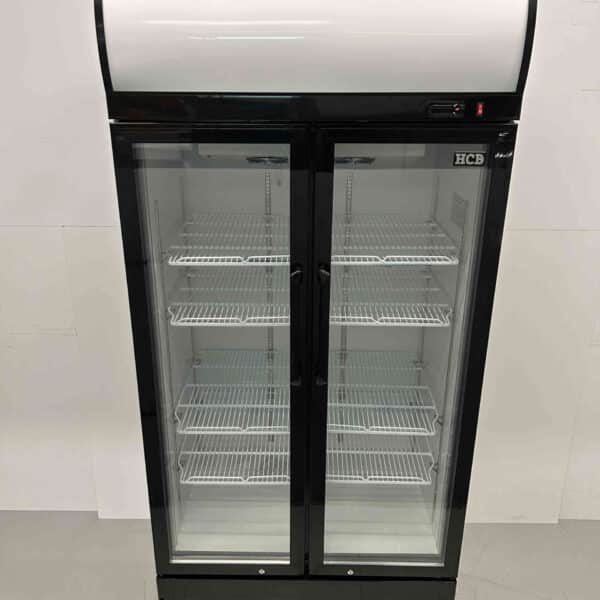 HCB Dubbeldeurs glasdeurkoeling Koelkast Drankkoelkast Klapdeuren 630 liter 230V Horeca