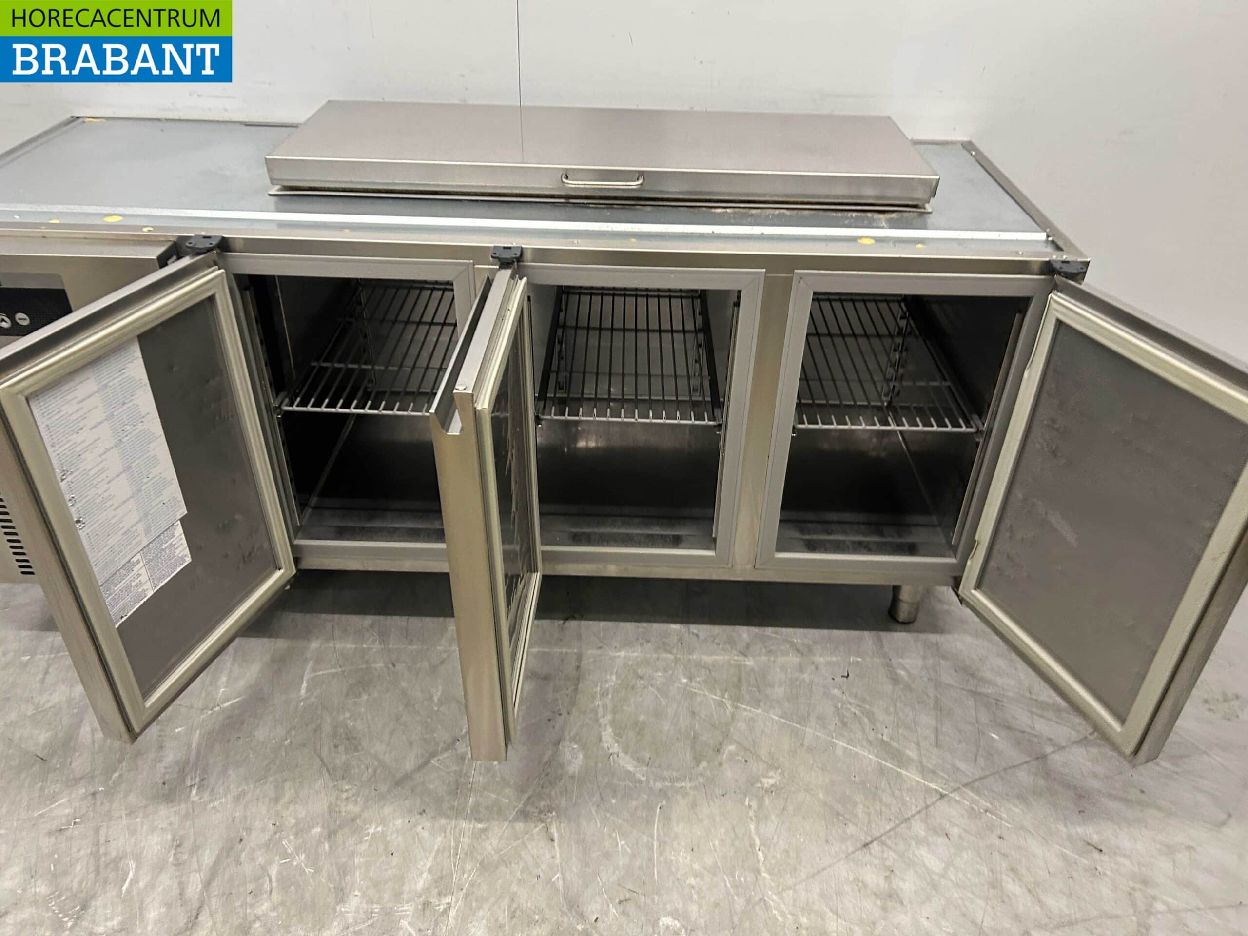 RVS Sagi Koelwerkbank 3 deuren 185 cm 230V Horeca - Afbeelding 4