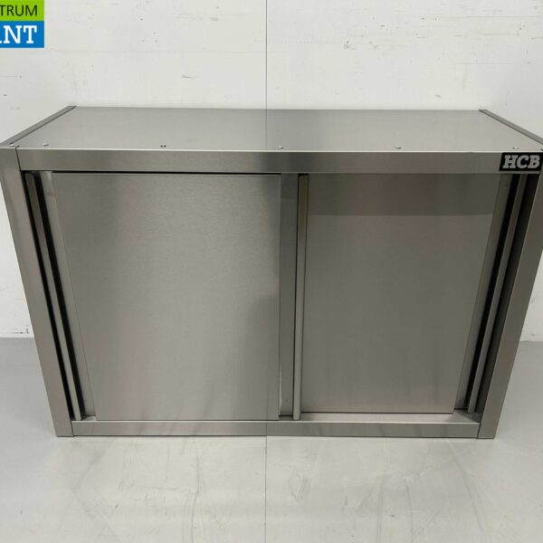 HCB RVS Wandkast Kast Premium-line 2 Schuifdeuren 100 cm Horeca