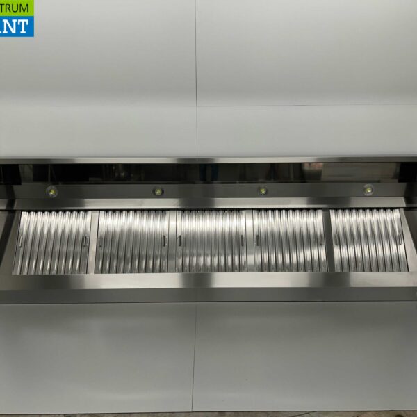 HCB RVS Afzuigkap Dampkap met lamellen filters Premium-line 300 cm Schuin model Horeca