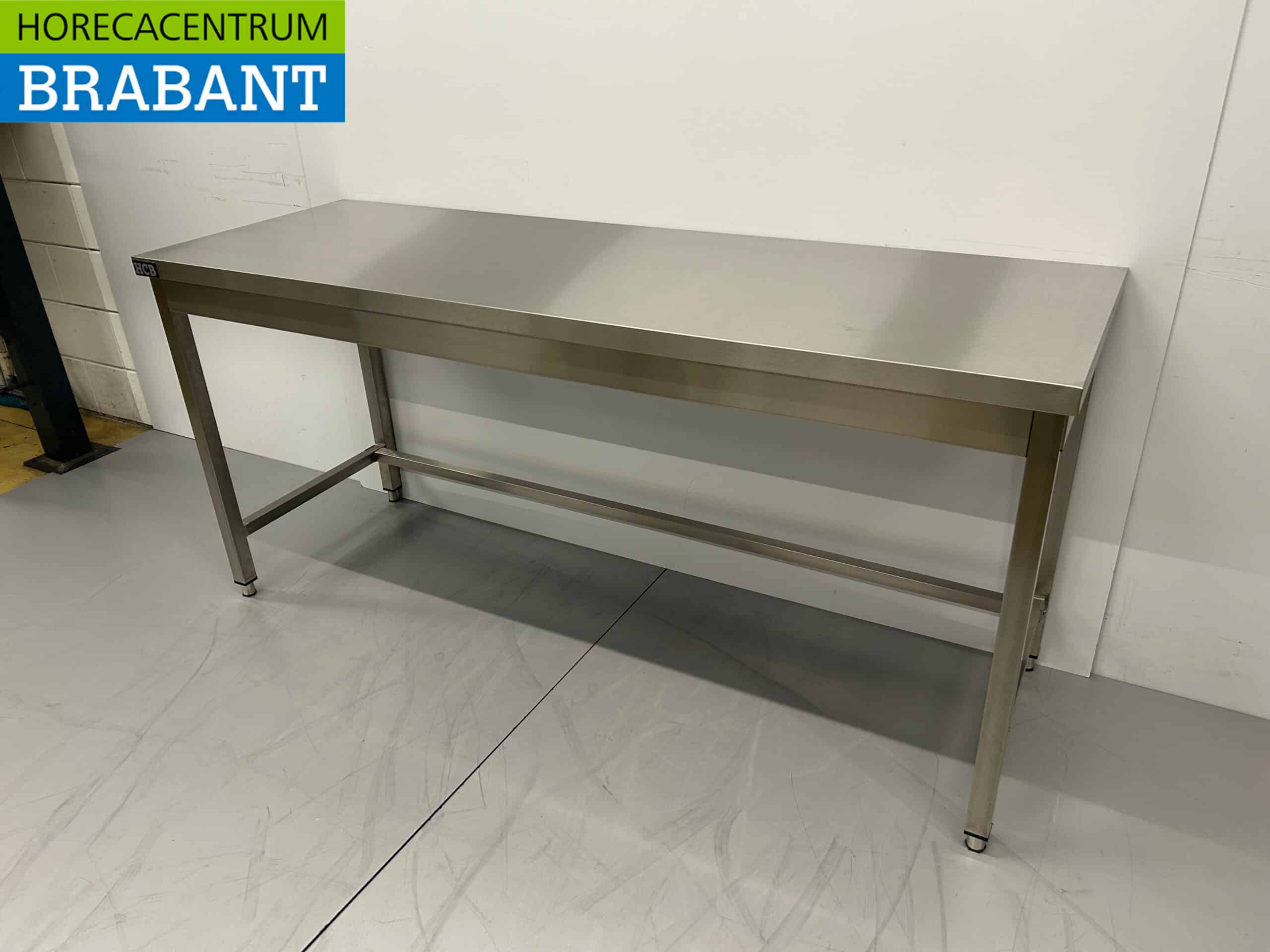 HCB RVS Werktafel Tafel Basic-line 180 x 60 x 85 cm Horeca - Afbeelding 2