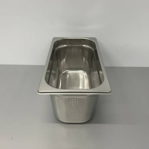 RVS Geperforeerde Gastronorm Bak GN Bak 1/3 GN Diepte 150 mm Horeca