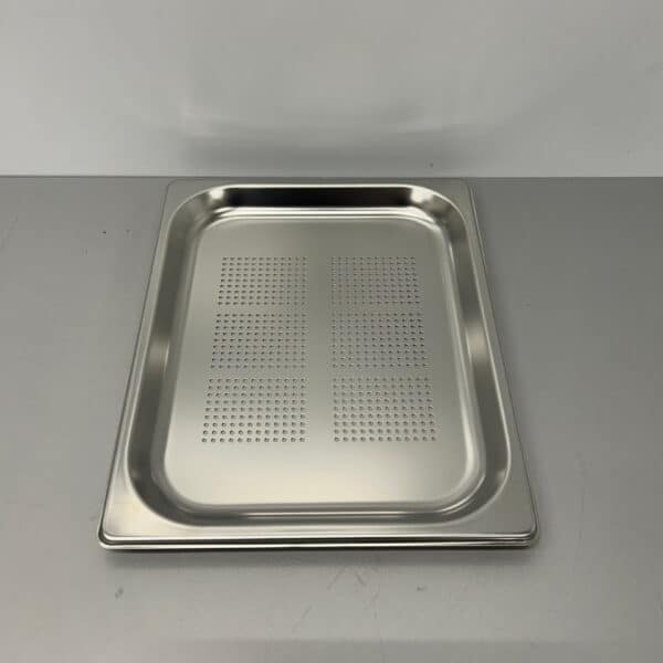 RVS Geperforeerde Gastronorm Bak GN Bak 1/2 GN Diepte 20 mm Horeca