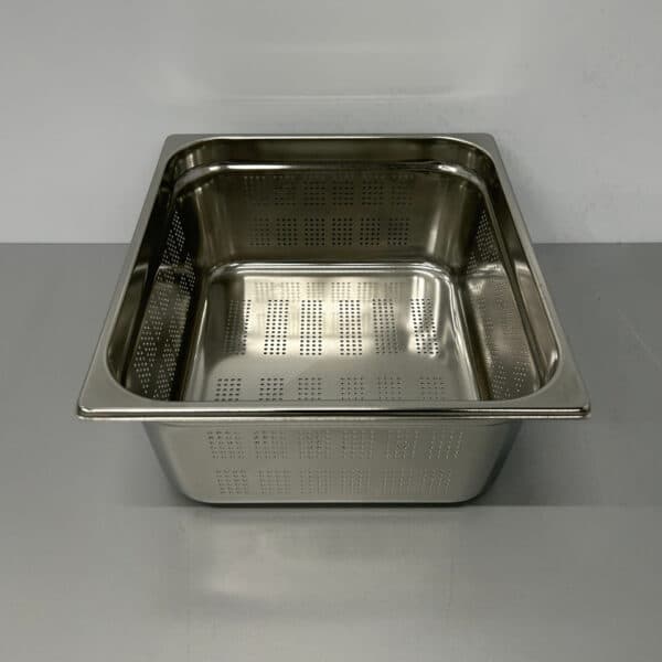 HCB RVS Geperforeerde Gastronorm Bak GN Bak 2/3 GN Diepte 150 mm Horeca