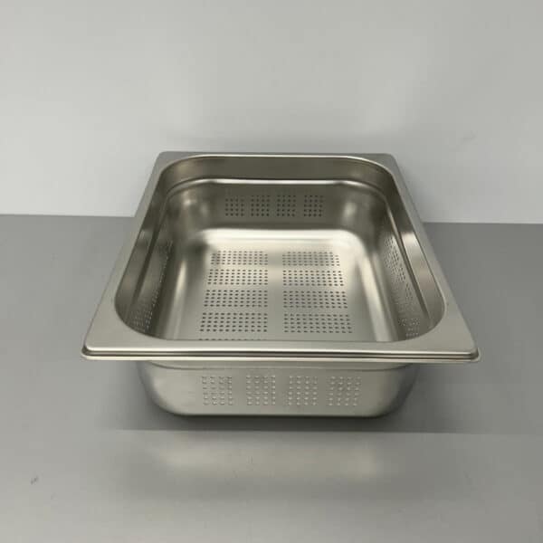 HCB RVS Geperforeerde Gastronorm Bak GN Bak 1/2 GN Diepte 100 mm Horeca