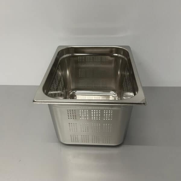 RVS Geperforeerde Gastronorm Bak GN Bak 1/2 GN Diepte 200 mm Horeca