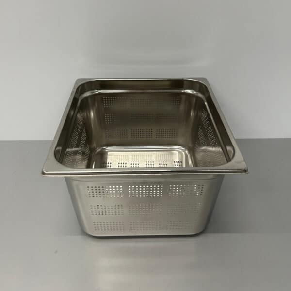 RVS Geperforeerde Gastronorm Bak GN Bak 2/3 GN Diepte 200 mm Horeca