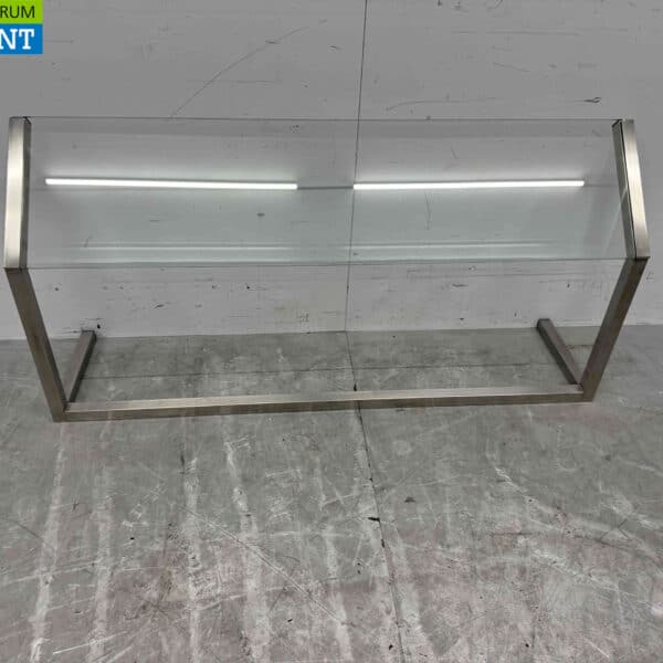 RVS Ademschot kuchscherm 126 cm Horeca