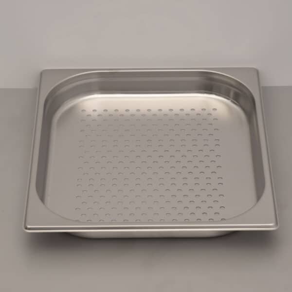 HCB RVS Geperforeerde Gastronorm Bak GN Bak 2/3 GN Diepte 40 mm Horeca