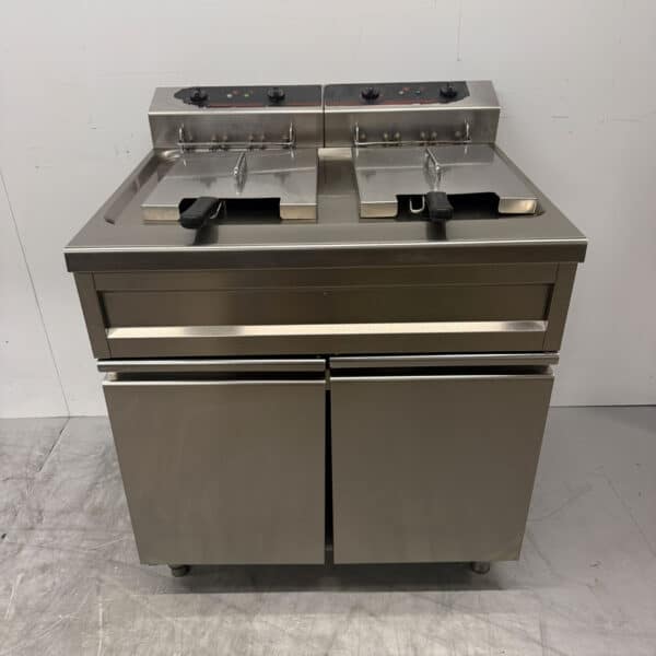 Profinox RVS Dubbele Friteuse 2 x 12 liter 400V Horeca